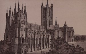 Canterbury: A katedrális (litho) alkotó: English School