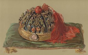 A kínai császár sapkája (chromolitho) alkotó: English School