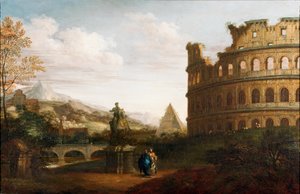 Capriccio nézet a Forum Romanumról, 1760 körül