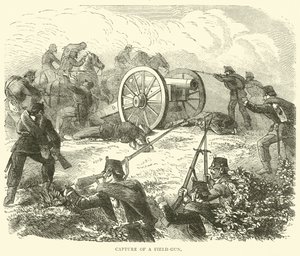 Egy terepfegyver elfogása, 1870. október alkotó: English School