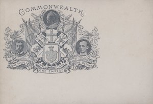 A Nemzetközösséget és Ausztráliát ünneplő kártya, 19. század vége (litho) alkotó: English School