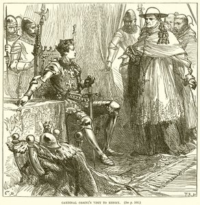 Orsinis bíboros látogatása Henrynél alkotó: English School