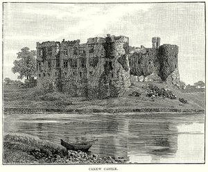 Carew Castle (metszet) alkotó: English School