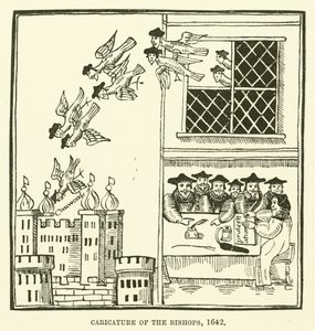 A püspökök karikatúrája, 1642 alkotó: English School