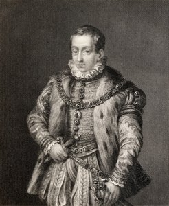 Carlos, Asztúria hercege az 1855-ben megjelent „II. Fülöp uralkodásának története” c. alkotó: English School