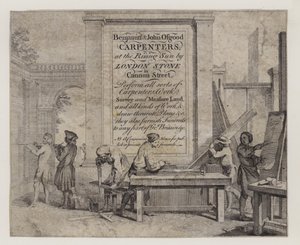 Carpenters, Benjamin és John Osgood, kereskedelmi kártya alkotó: English School