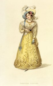 Kosztüm jelmez, divatlap az Ackermanns Repository of Artsból, 1827 körül alkotó: English School