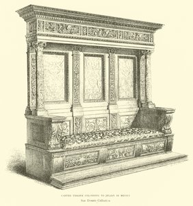 Julian di Medici faragott trónja alkotó: English School