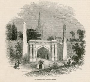 A londoni Highgate temető katakombái alkotó: English School
