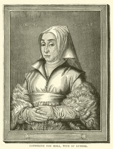 Catherine von Bora, Luther felesége (metszet) alkotó: English School