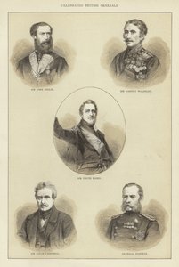 Ünnepelt brit tábornokok alkotó: English School