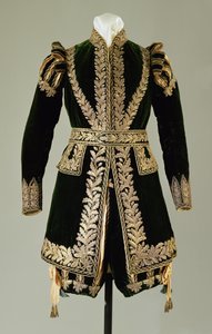 Ünnepi jelmez, 1821 (textil) alkotó: English School