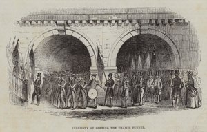 A Temze-alagút megnyitásának ünnepsége, 1843 alkotó: English School