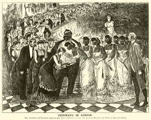 Cetewayo in London (engraving) alkotó: English School