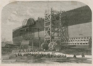 A Leviathan kilövésénél használt láncdobok és ellenőrző felszerelések alkotó: English School
