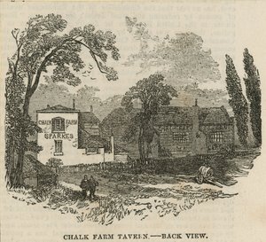 Chalk Farm Tavern, London, hátulnézet alkotó: English School