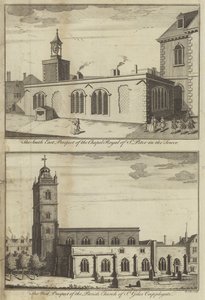 Szent Péter királyi kápolna a toronyban és a londoni St Giles Cripplegate templom
