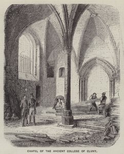A Cluny-i Ősi Kollégium kápolnája (metszet) alkotó: English School