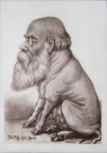 Charles Darwin emléktábla, 1870 körüli (kerámia) alkotó: English School