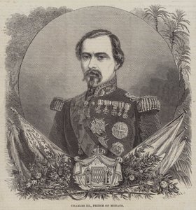 III. Károly monacói herceg (metszet) alkotó: English School