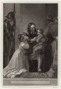 I. Károly búcsút vesz gyermekeitől alkotó: English School