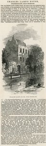 Charles Lambs House, Islington közelében alkotó: English School