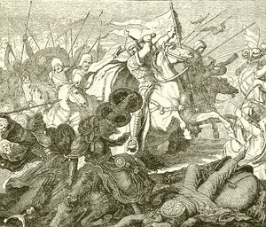 Charles Martel a Poictiers-ben alkotó: English School