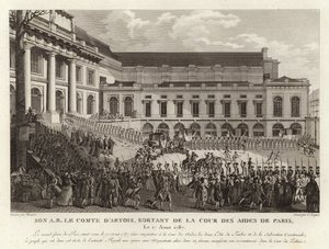 Charles Philippe dArtois a párizsi La Cour des Aides-ből alkotó: English School