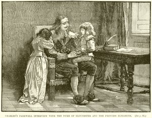 Charles Farrell Interjú Gloucester hercegével és Erzsébet hercegnővel alkotó: English School