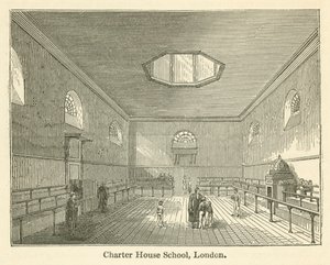 Charter House School, London (metszet) alkotó: English School