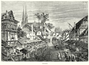 Chartres (metszet) alkotó: English School