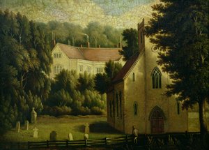 Chawton ház és templom, 1809 alkotó: English School