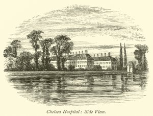 Chelsea Kórház, oldalnézet alkotó: English School