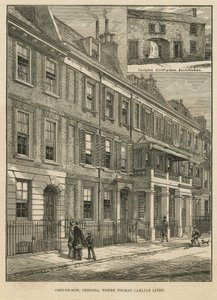 Cheyne Row, ahol egykor Thomas Carlyle élt alkotó: English School