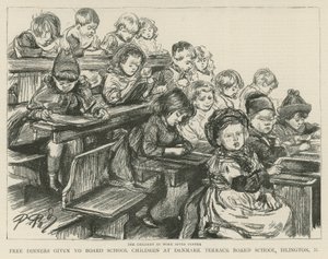 Gyermekek a munkahelyen vacsora után alkotó: English School
