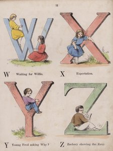 Gyermek ábécé (színes metszet) alkotó: English School