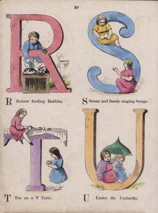 Gyermek ábécé (színes metszet) alkotó: English School