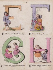 Gyermek ábécé (színes metszet) alkotó: English School