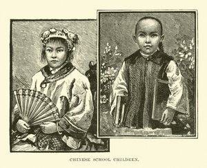 Kínai iskolás gyerekek alkotó: English School
