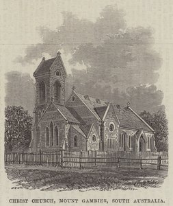 Christ Church, Mount Gambier, Dél-Ausztrália (metszet) alkotó: English School