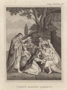 Lázárt feltámasztó Krisztus alkotó: English School