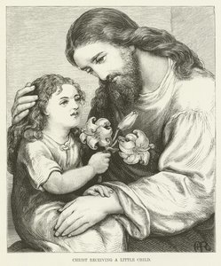 Krisztus gyermeket fogad alkotó: English School