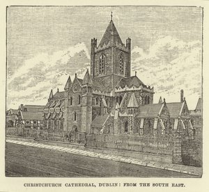 A dublini Christchurch katedrális délkeletről alkotó: English School