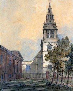 Christchurch, Newgate Street, London (wc papíron) alkotó: English School