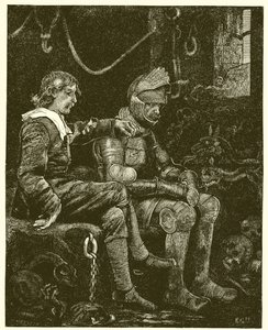 Keresztény és reménykedő az óriás kétségbeesés kastélyában alkotó: English School