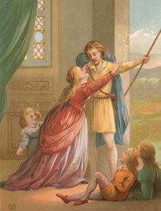 Christian elválik családjától, mielőtt zarándokútjára indulna alkotó: English School