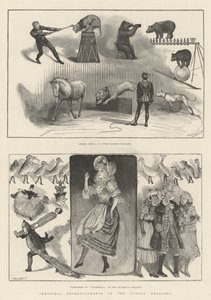 Karácsonyi mulatságok a londoni színházakban (metszet) alkotó: English School