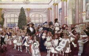 Gyermek karácsonyi ünnepségek, Savoy Hotel (színes litho) alkotó: English School