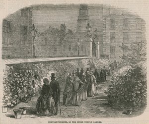 Krizantémok a belső templom kertjében alkotó: English School