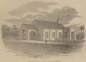 Latili templom Atu Vizinagaram épült, Madras (metszet) alkotó: English School